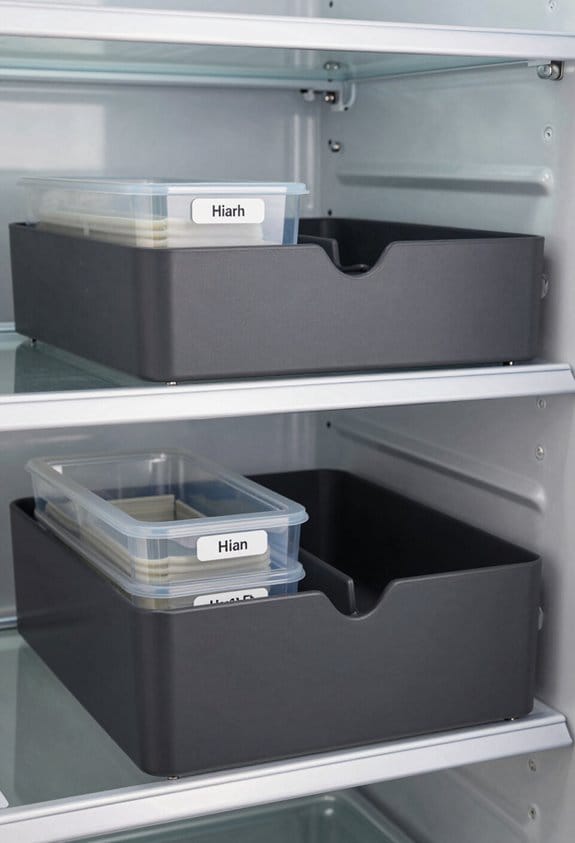 designate personal fridge zones