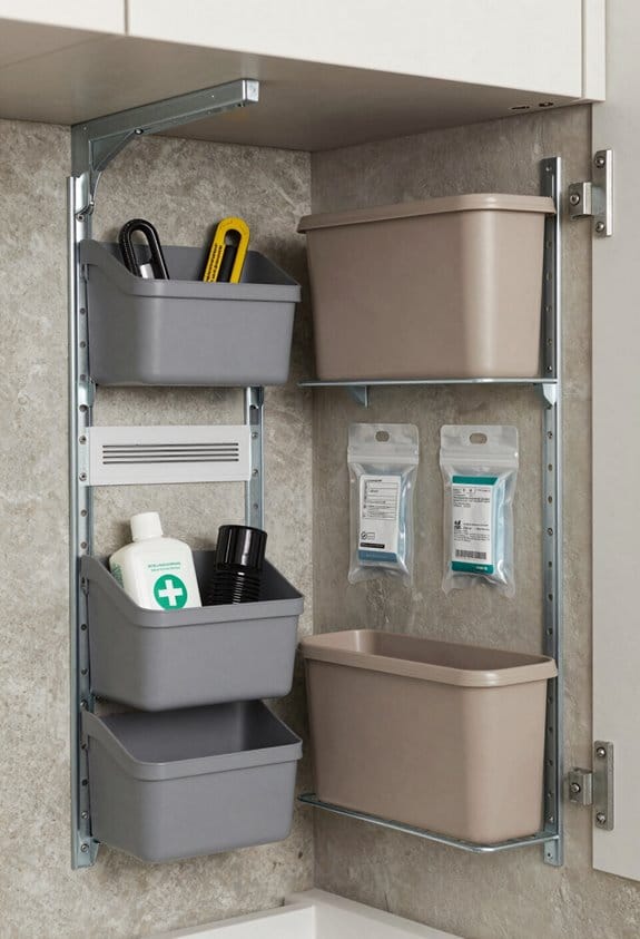 maximize vertical hidden storage