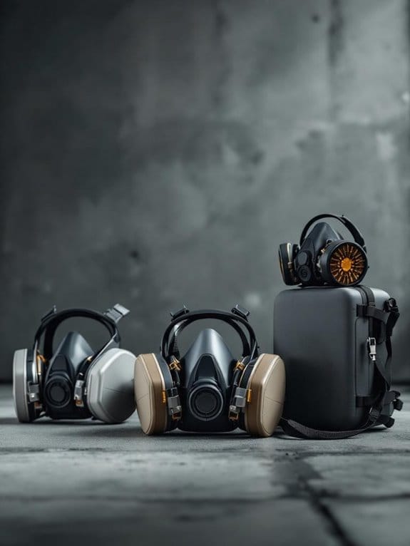 silica dust safety respirators